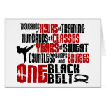 ONE Black Belt 2 KARATE T-SHIRTS & APPAREL Greeting Cards