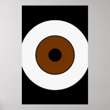 One Brown Eye Posters