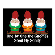 One By One The Gnomes Post Card