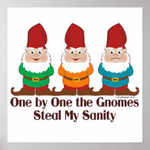 One By One The Gnomes Posters