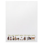 One can NEVER have too many cats! letterhead