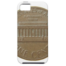 One Cent Coin Isolated Over White Background iPhone 5 Covers