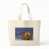 One Christmas Night Canvas Tote Tote Bags
