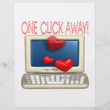 One Click Away Flyer Design