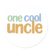 One Cool Uncle T-Shirt stickers