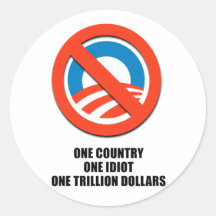 One country One Trillion dollars Sticker