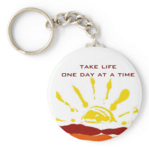 One day at a time key chain