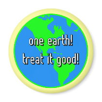 One earth fridge magnets