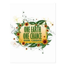 One Earth One Chance Post Cards
