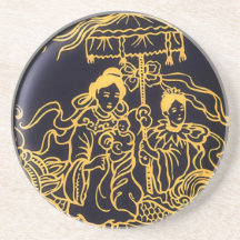 One enchanting afternoon beverage coasters