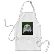 One-Eyed American Bald Eagle Apron