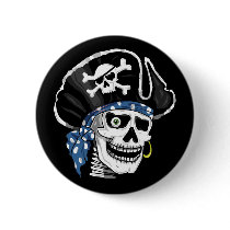 One-eyed Pirate Button