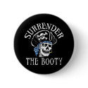 One-eyed Pirate Skull and Crossbones buttons