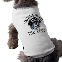 One-eyed Pirate Skull and Crossbones Doggie Tshirt