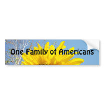 One Family of Americans bumper stickers