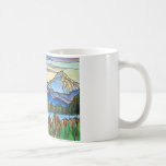 "One Fine Day" Stained Glass Landscape Art! Coffee Mugs
