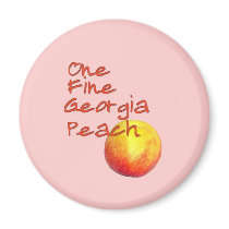 One Fine Georgia Peach Refrigerator Magnet