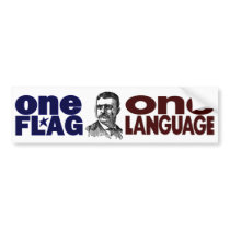 One Flag One Language Bumper Stickers