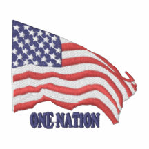 One Flag One Nation Embroidered Shirts