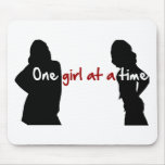 One Girl At A Time Mousepads