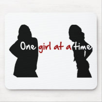 One Girl At A Time Mousepads
