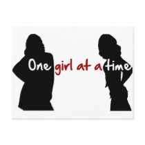One Girl At A Time Postcards