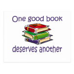 One good book deserves another gifts. post card