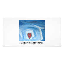 ONE HEART/CHRISTMAS PHOTO CARD TEMPLATE