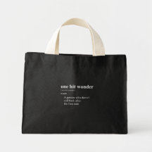 ONE HIT WONDER DEFINITION CANVAS BAGS