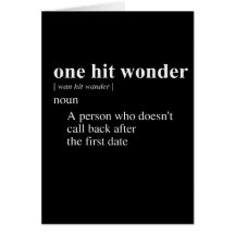 ONE HIT WONDER DEFINITION CARDS