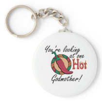 One Hot Godmother Keychain