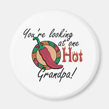 One Hot Grandpa Magnet