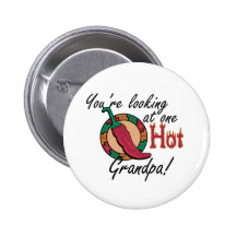 One Hot Grandpa Pin