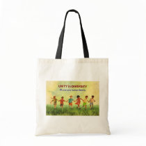One Human Family Canvas Bags