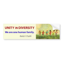 One Human Family Bumper Sticker