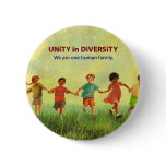 One Human Family Pinback Buttons