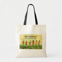 One Human Family Canvas Bags