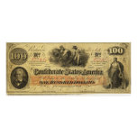 One Hundred Dollars Confederate States of America Photo Art
