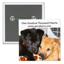 One Hundred Thousand Hearts Pinback Buttons
