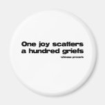 One Joy Quote Refrigerator Magnets