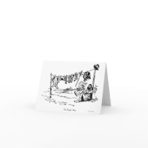 One Knight's Rest Vintage Caricature Greeting Card