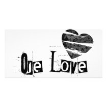 One Love Heart Black