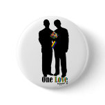 One Love..show your support Pinback Buttons
