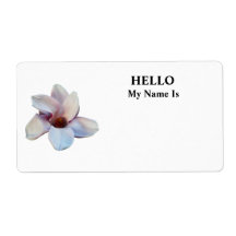One Magnolia Blossom Personalized Shipping Label