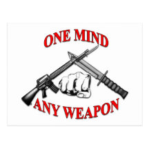 One Mind Any Weapon MCMAP Post Card