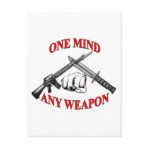 One Mind Any Weapon MCMAP Postcards