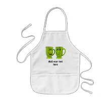 One mug says to another mug... tie apron