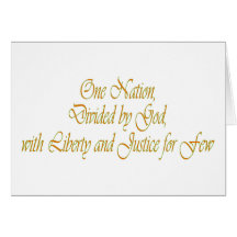 One nation... greeting card