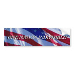 One Nation Indivisible Bumper Sticker bumper stickers