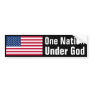 One Nation Under God Bumper Sticker